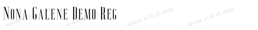 Nona Galene Demo Reg字体转换